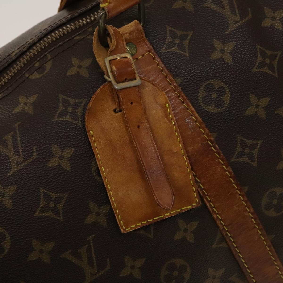 LOUIS VUITTON Monogram Keepall 55 Boston Bag M41424 LV Auth 120995