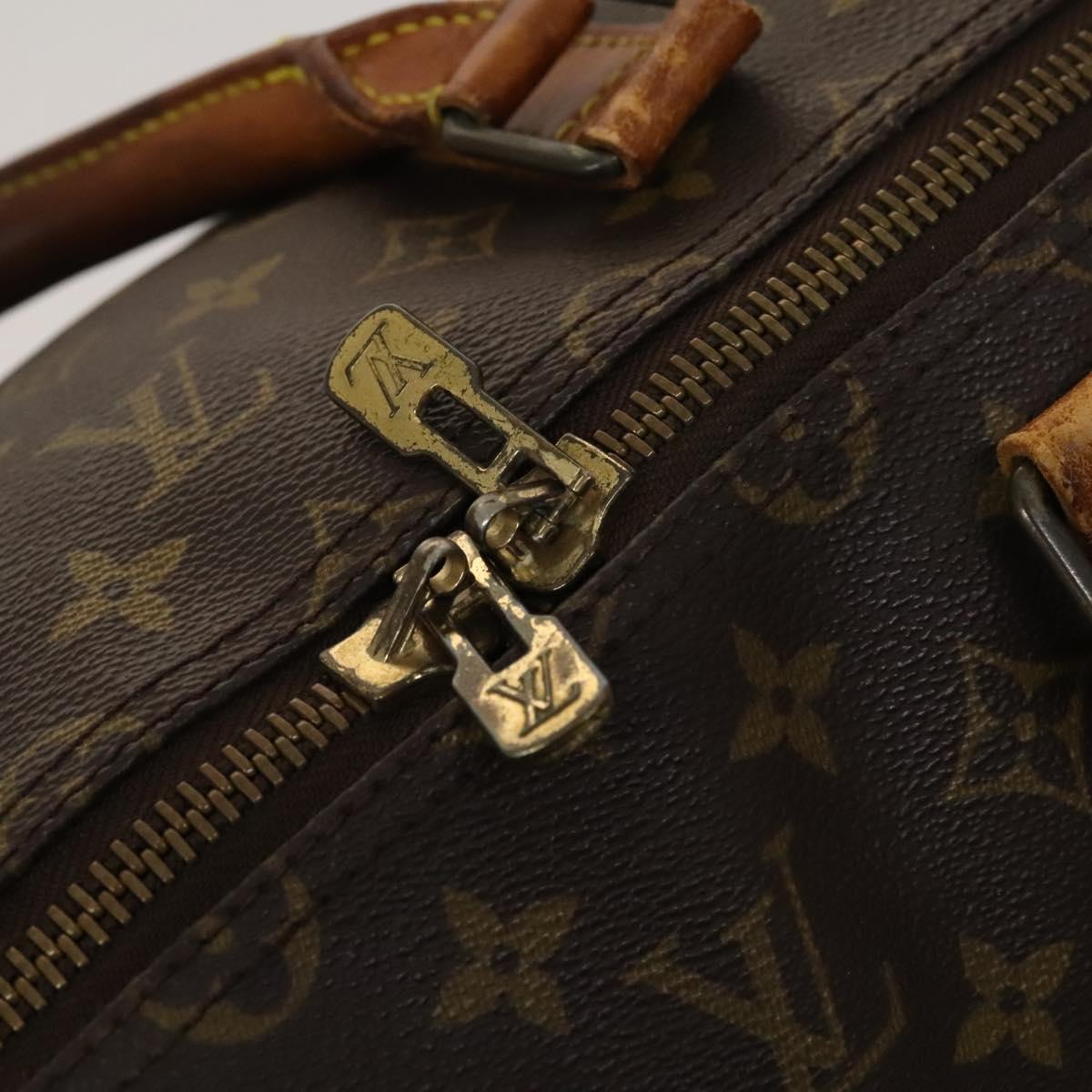 LOUIS VUITTON Monogram Keepall 55 Boston Bag M41424 LV Auth 120995