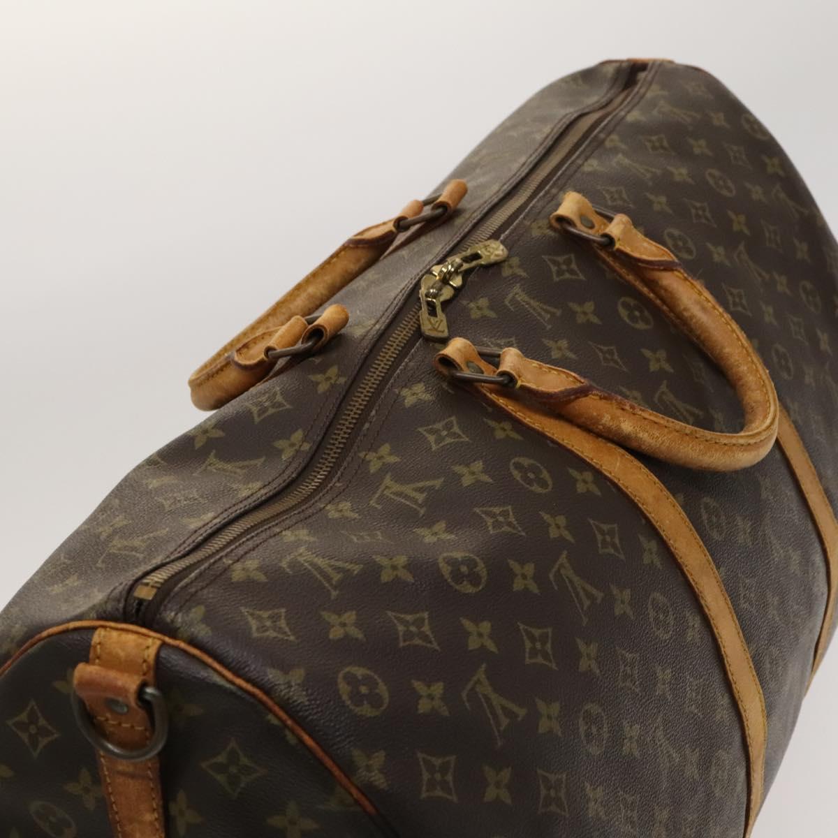 LOUIS VUITTON Monogram Keepall Bandouliere 60 Boston Bag M41412 LV Auth 120998