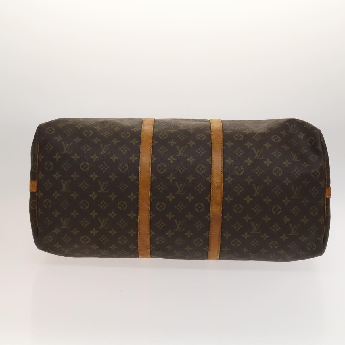 LOUIS VUITTON Monogram Keepall Bandouliere 60 Boston Bag M41412 LV Auth 120998