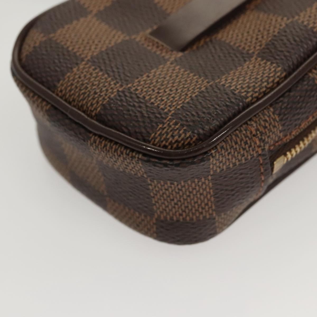 LOUIS VUITTON Damier Ebene Etui Okapi PM Pouch N61738 LV Auth 121018
