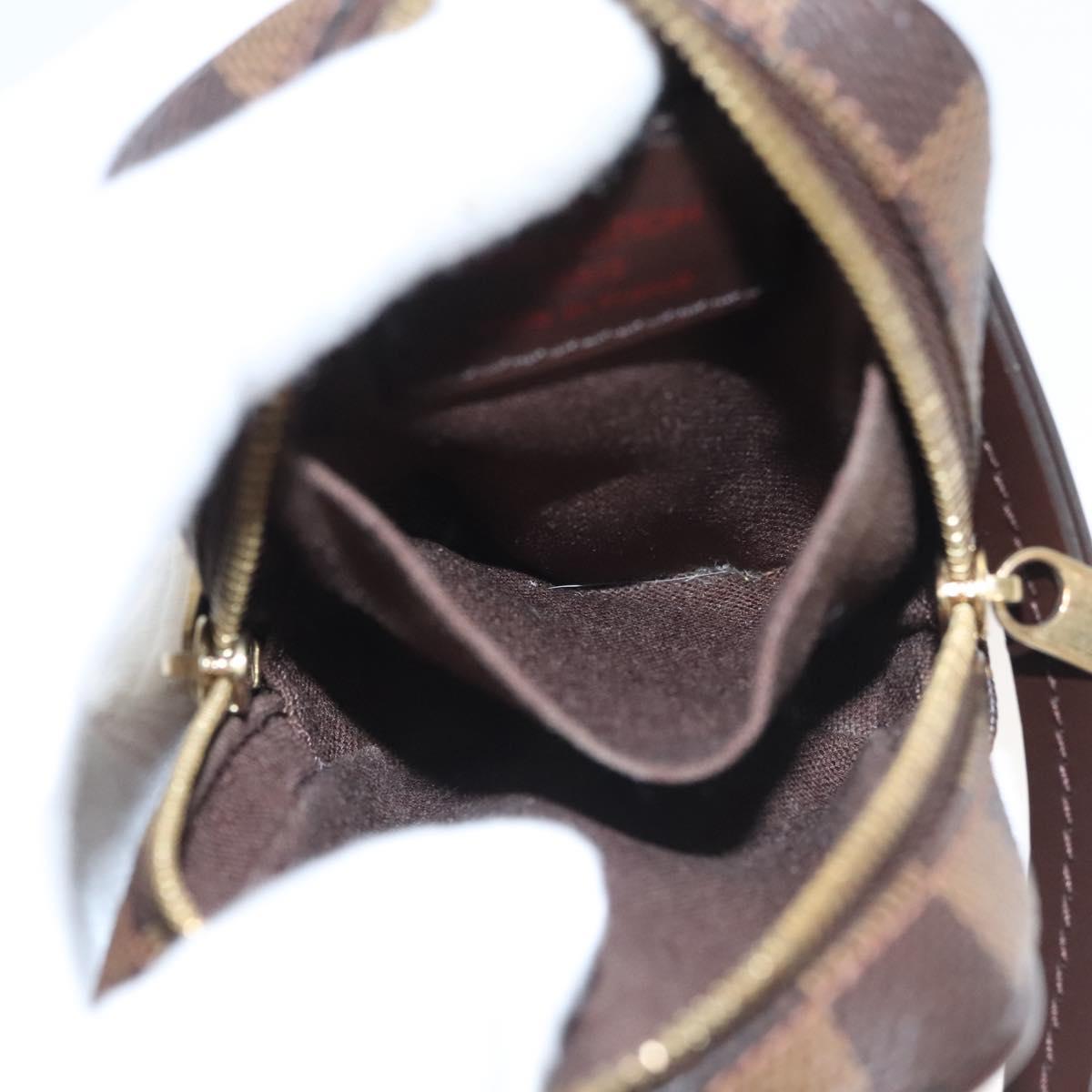 LOUIS VUITTON Damier Ebene Etui Okapi PM Pouch N61738 LV Auth 121018