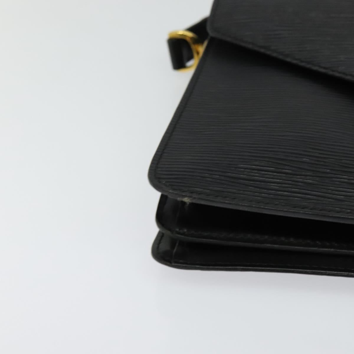 LOUIS VUITTON Epi Osh Shoulder Bag Black Green M52444 LV Auth 121028