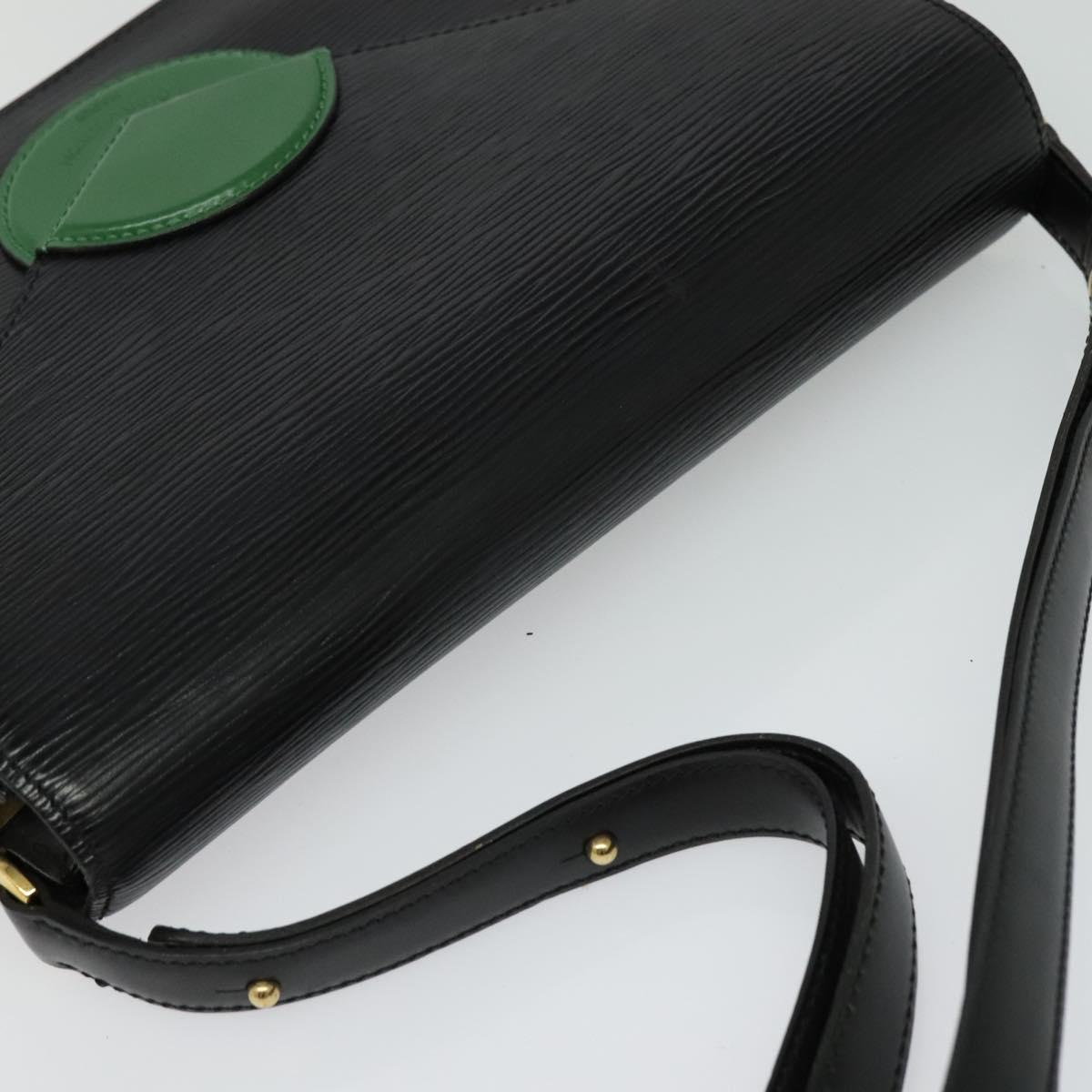 LOUIS VUITTON Epi Osh Shoulder Bag Black Green M52444 LV Auth 121028