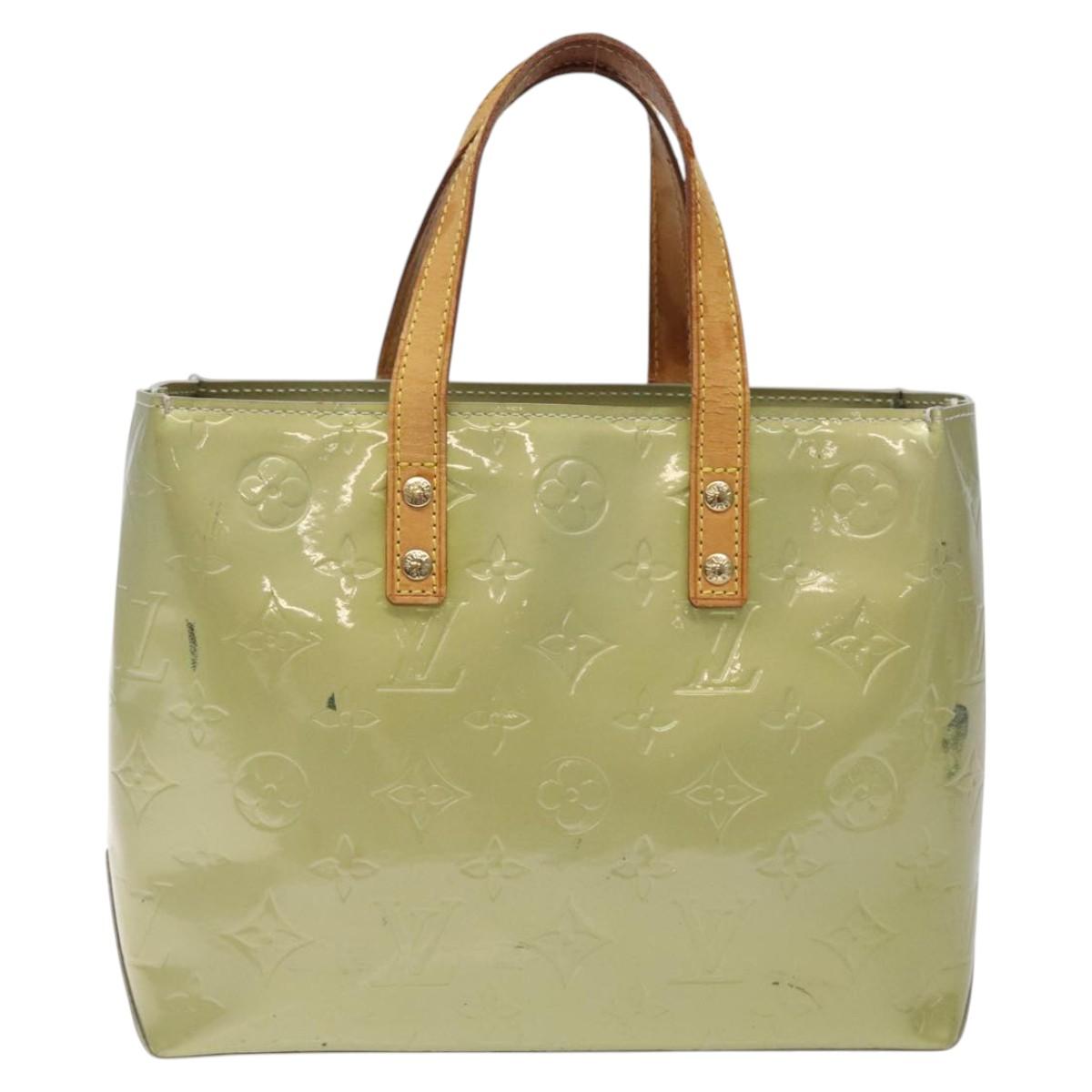 LOUIS VUITTON Monogram Vernis Reade PM Hand Bag Gris M91145 LV Auth 121043