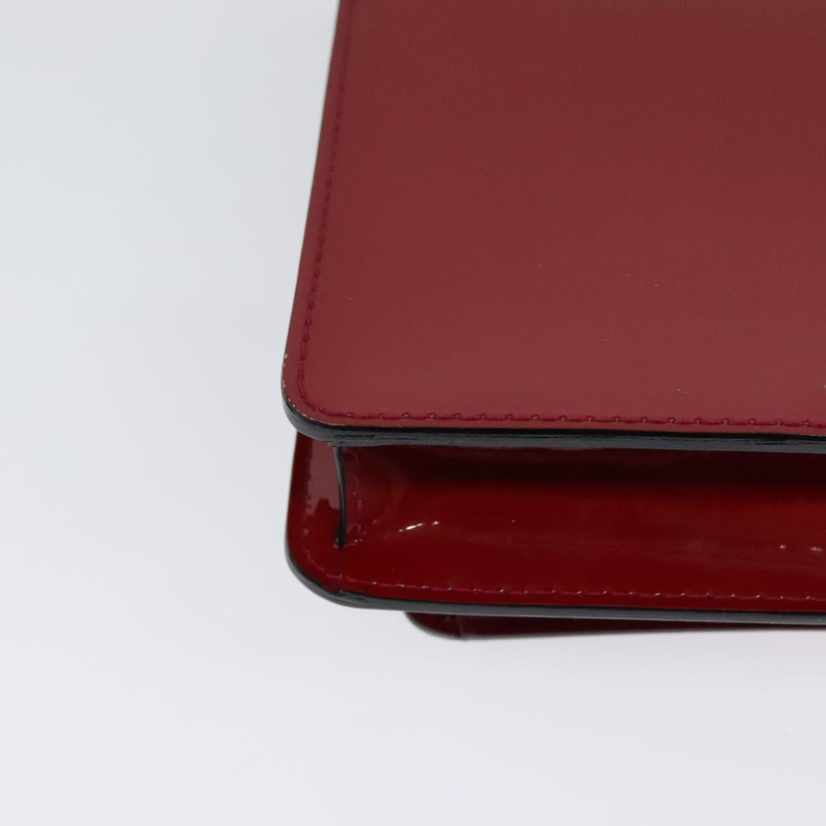 LOUIS VUITTON Vernis Monceau BB Hand Bag 2way Rose Andian M91579 LV Auth 121056