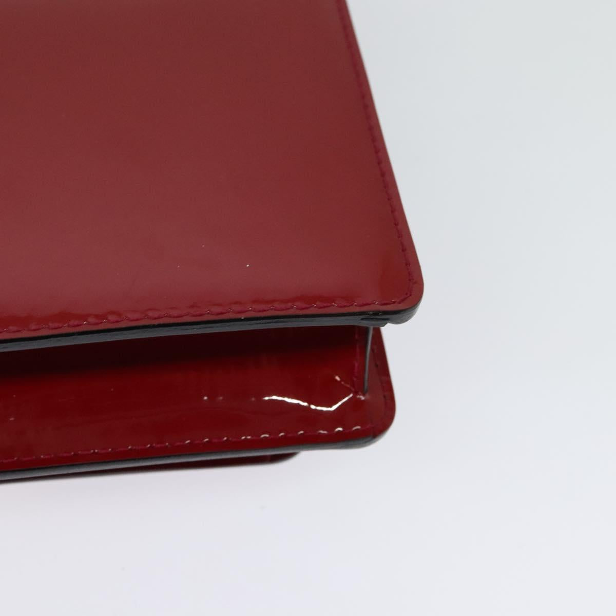 LOUIS VUITTON Vernis Monceau BB Hand Bag 2way Rose Andian M91579 LV Auth 121056