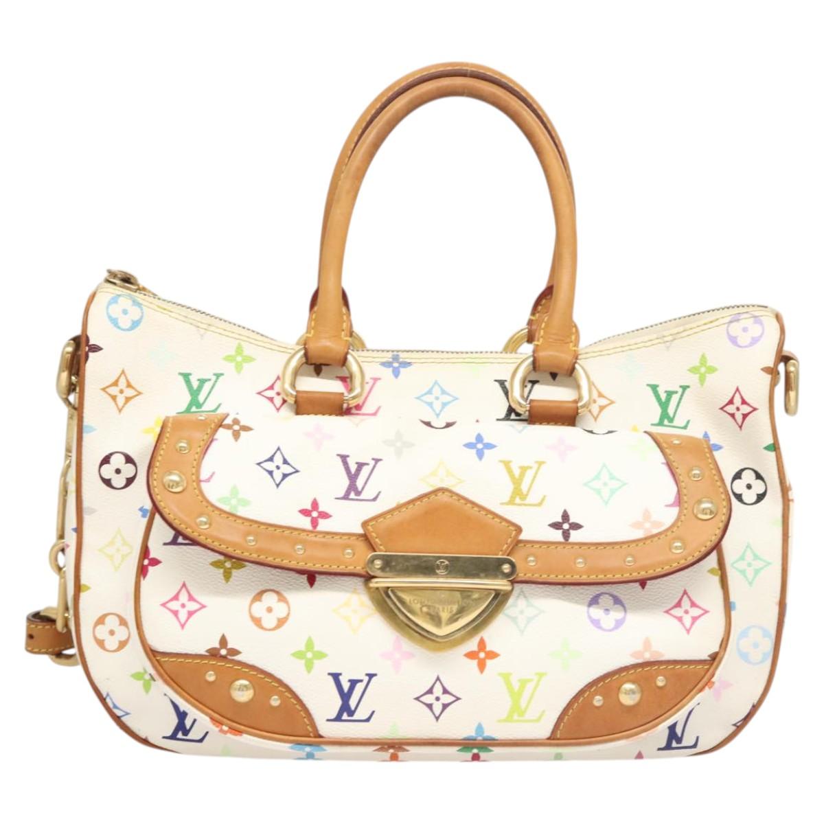 LOUIS VUITTON Monogram Multicolor Rita Bag 2way White M40125 LV Auth 121059M