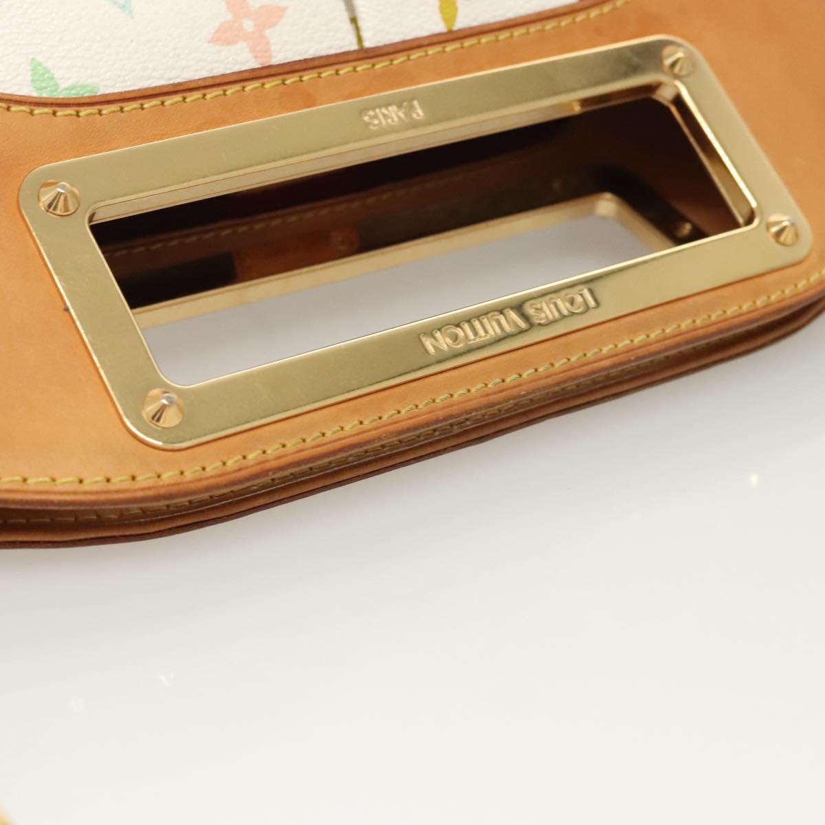 LOUIS VUITTON Monogram Multicolor Judy MM Hand Bag 2Way White M40255 Auth 121060