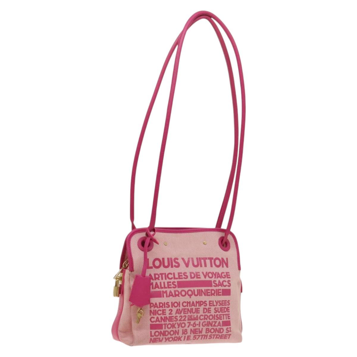 LOUIS VUITTON Cruise Line Rider Shoulder Bag Pink M92809 LV Auth 121064