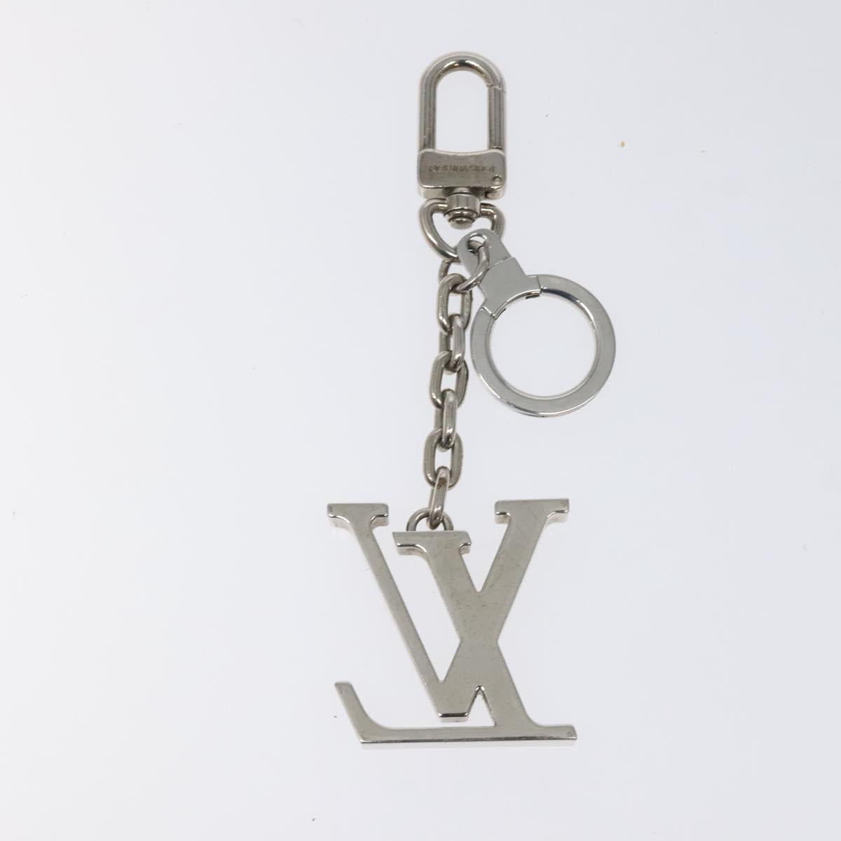LOUIS VUITTON Porte Clesprinted initials LV Key Holder Silver M01192 Auth 121065