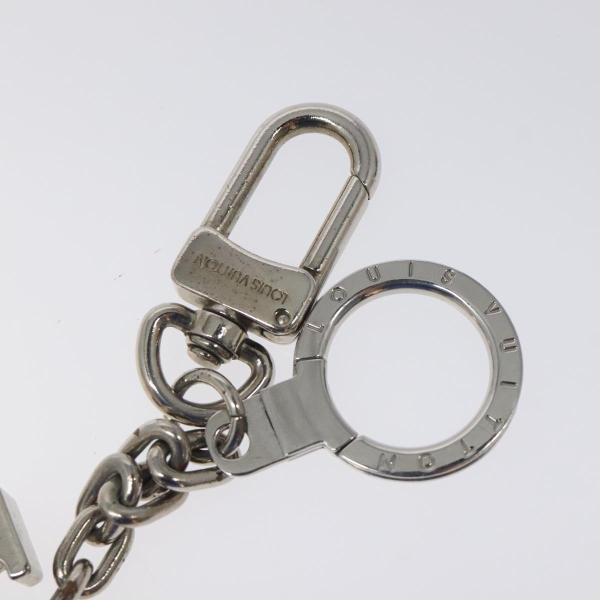 LOUIS VUITTON Porte Clesprinted initials LV Key Holder Silver M01192 Auth 121065