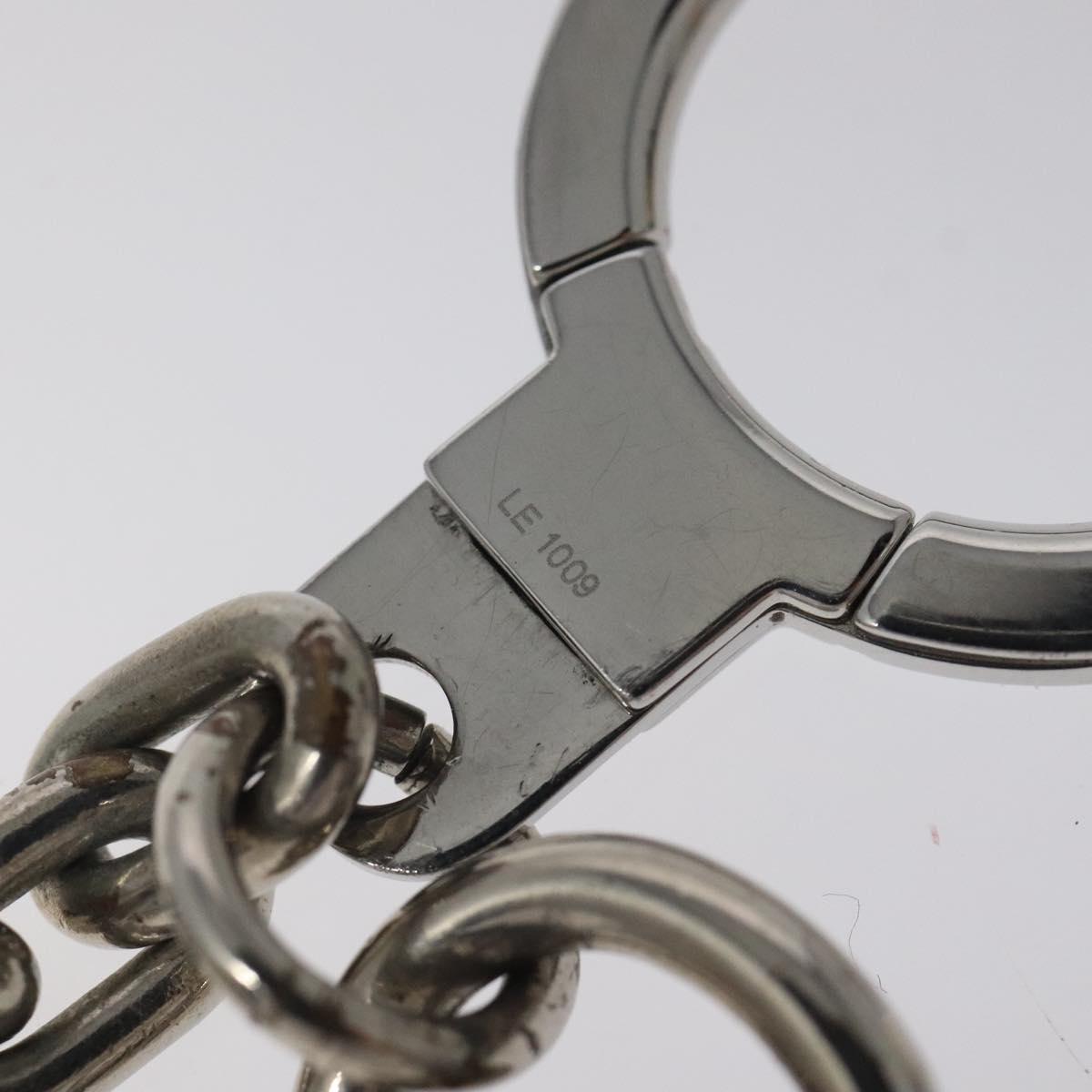 LOUIS VUITTON Porte Clesprinted initials LV Key Holder Silver M01192 Auth 121065