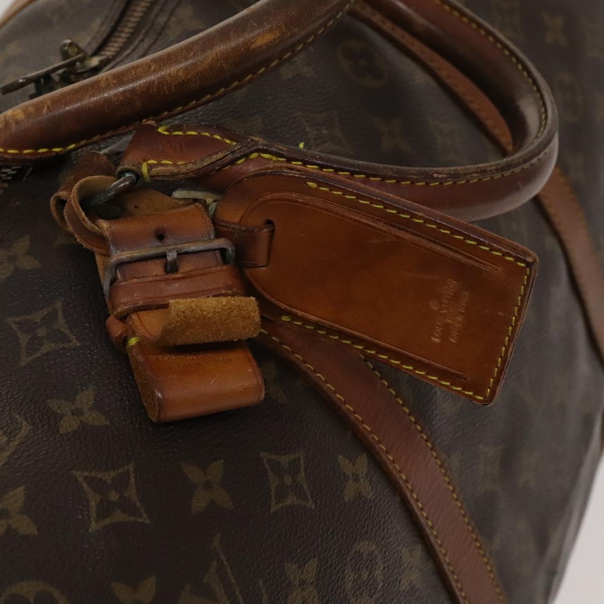 LOUIS VUITTON Monogram Keepall Bandouliere 60 Boston Bag M41412 LV Auth 121071