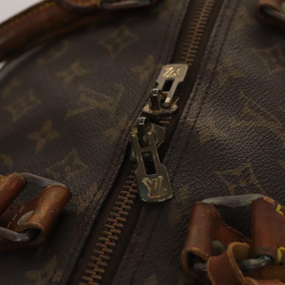 LOUIS VUITTON Monogram Keepall Bandouliere 60 Boston Bag M41412 LV Auth 121071