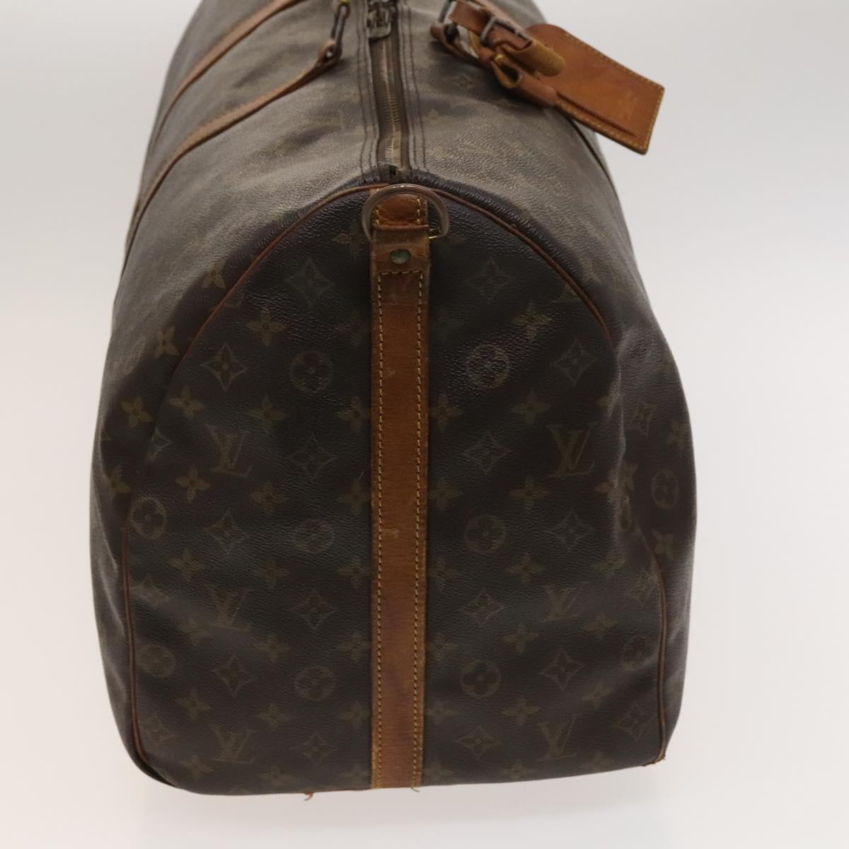 LOUIS VUITTON Monogram Keepall Bandouliere 60 Boston Bag M41412 LV Auth 121071