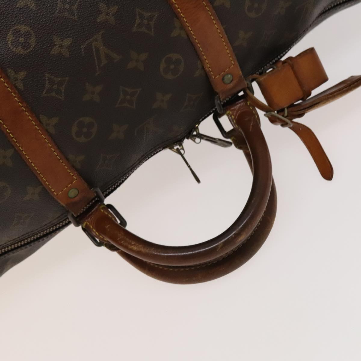 LOUIS VUITTON Monogram Keepall Bandouliere 60 Boston Bag M41412 LV Auth 121071