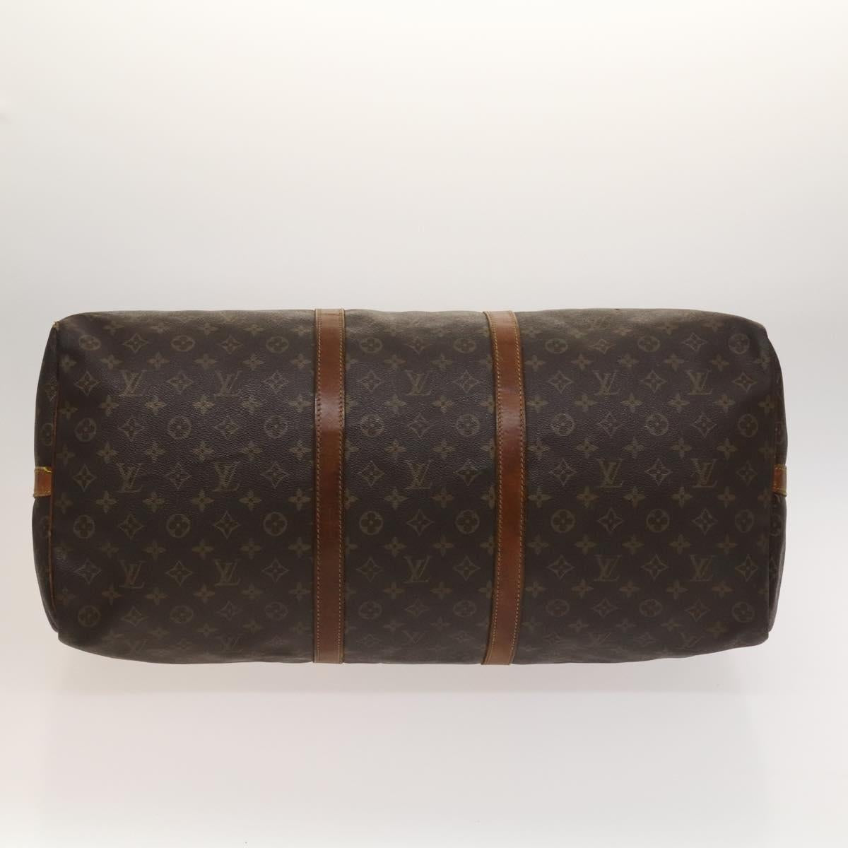 LOUIS VUITTON Monogram Keepall Bandouliere 60 Boston Bag M41412 LV Auth 121071