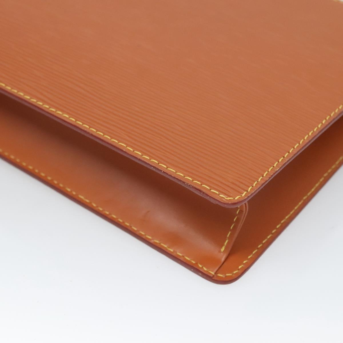 LOUIS VUITTON Epi Pochette Homme Clutch Bag Zipangu Gold M52528 LV Auth 121092