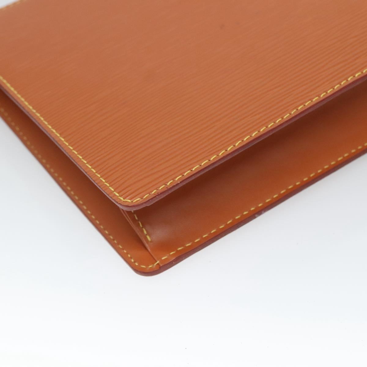 LOUIS VUITTON Epi Pochette Homme Clutch Bag Zipangu Gold M52528 LV Auth 121092