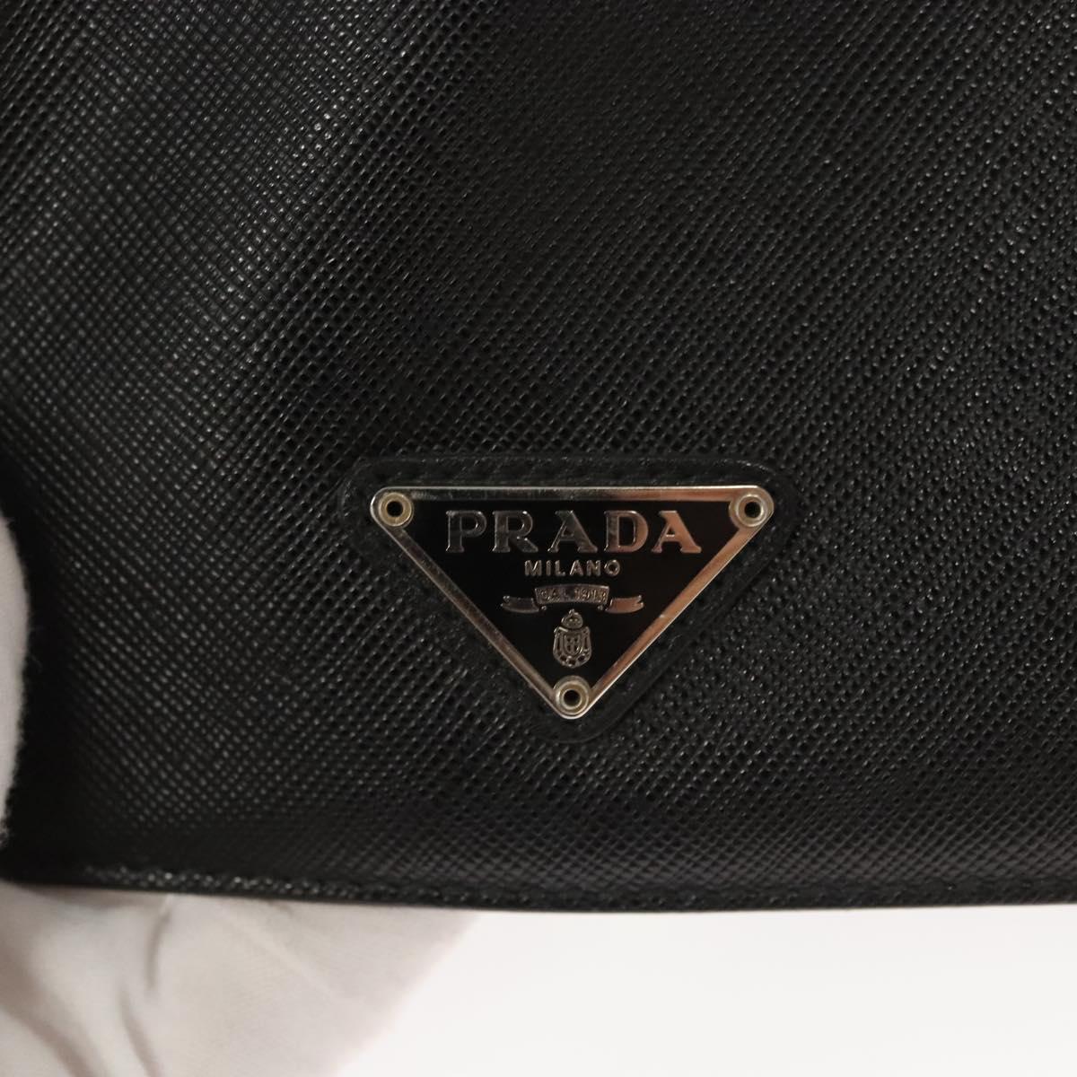 PRADA iPad Case Safiano leather Black Auth 121105