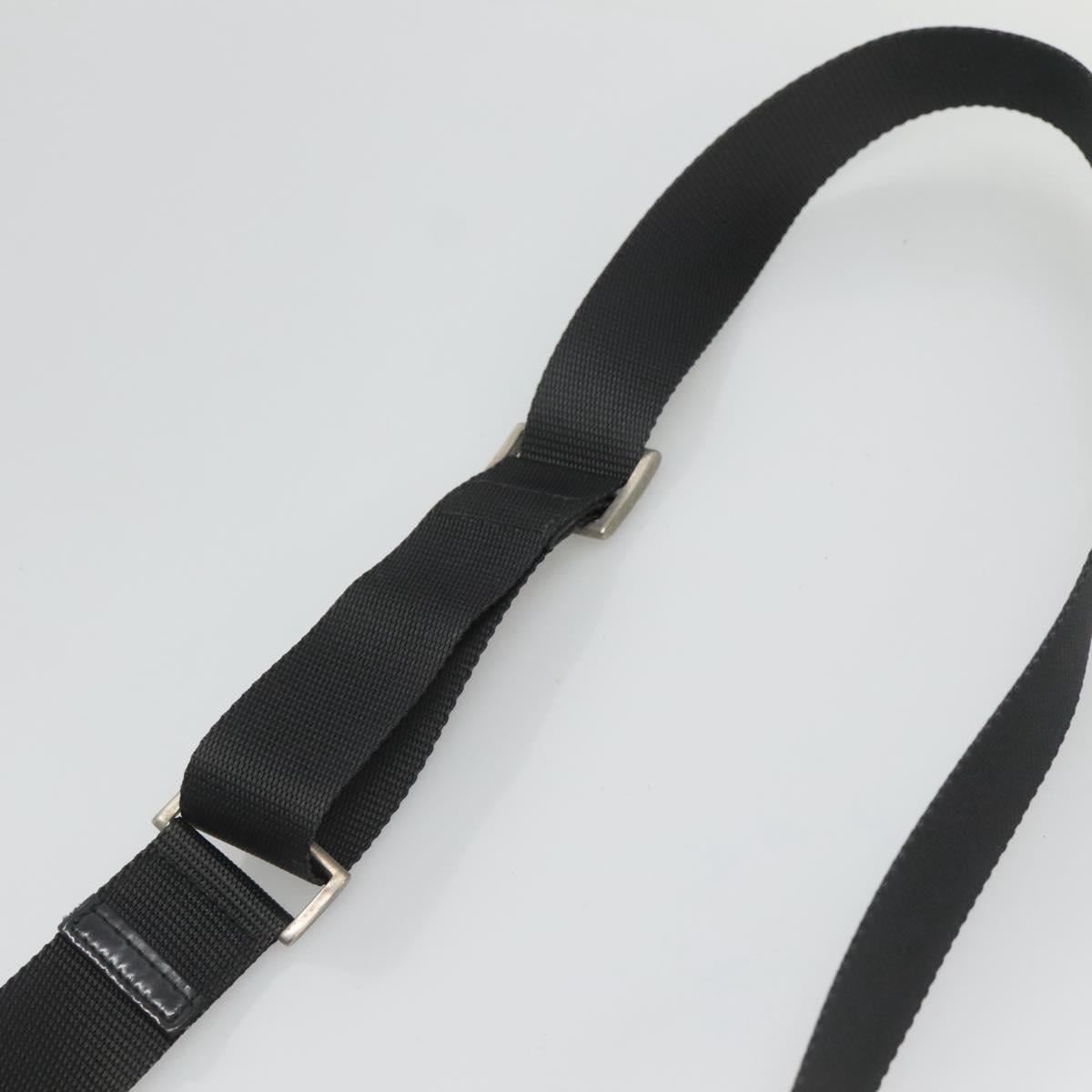 PRADA Shoulder Bag Nylon Green Silver Auth 121124