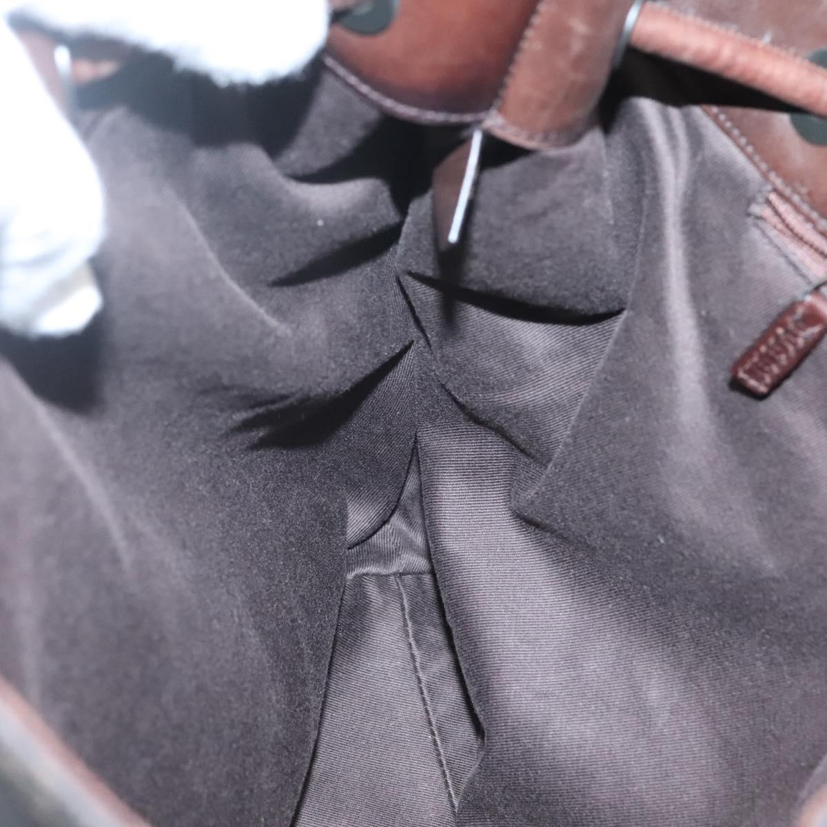 GUCCI GG Canvas Shoulder Bag Brown 101341 Auth 121127