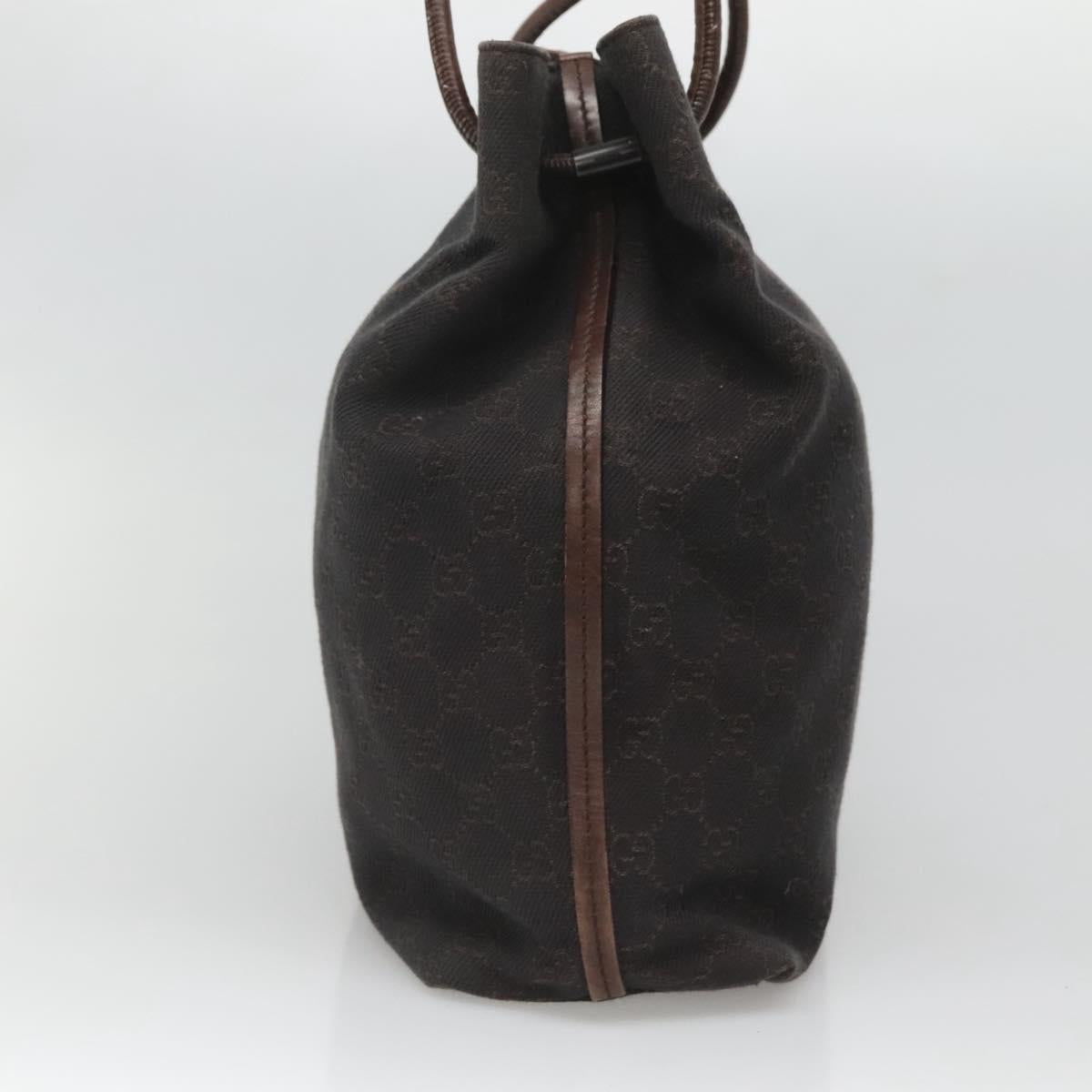 GUCCI GG Canvas Shoulder Bag Brown 101341 Auth 121127