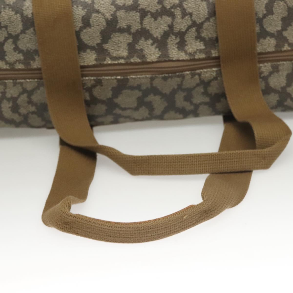 SAINT LAURENT Boston Bag PVC Canvas Gray Auth 121131