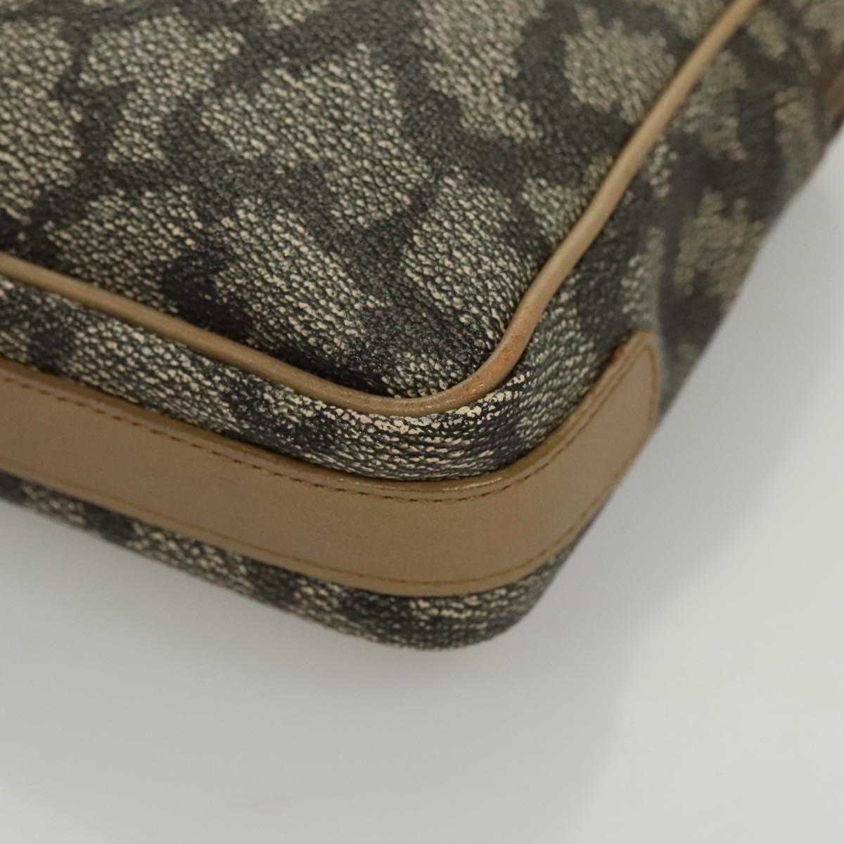 SAINT LAURENT Clutch Bag PVC Gray Auth 121132
