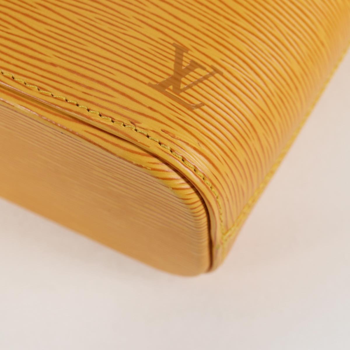 LOUIS VUITTON Epi Vavin PM Tote Bag SPO 2way Yellow LV Auth 121180V