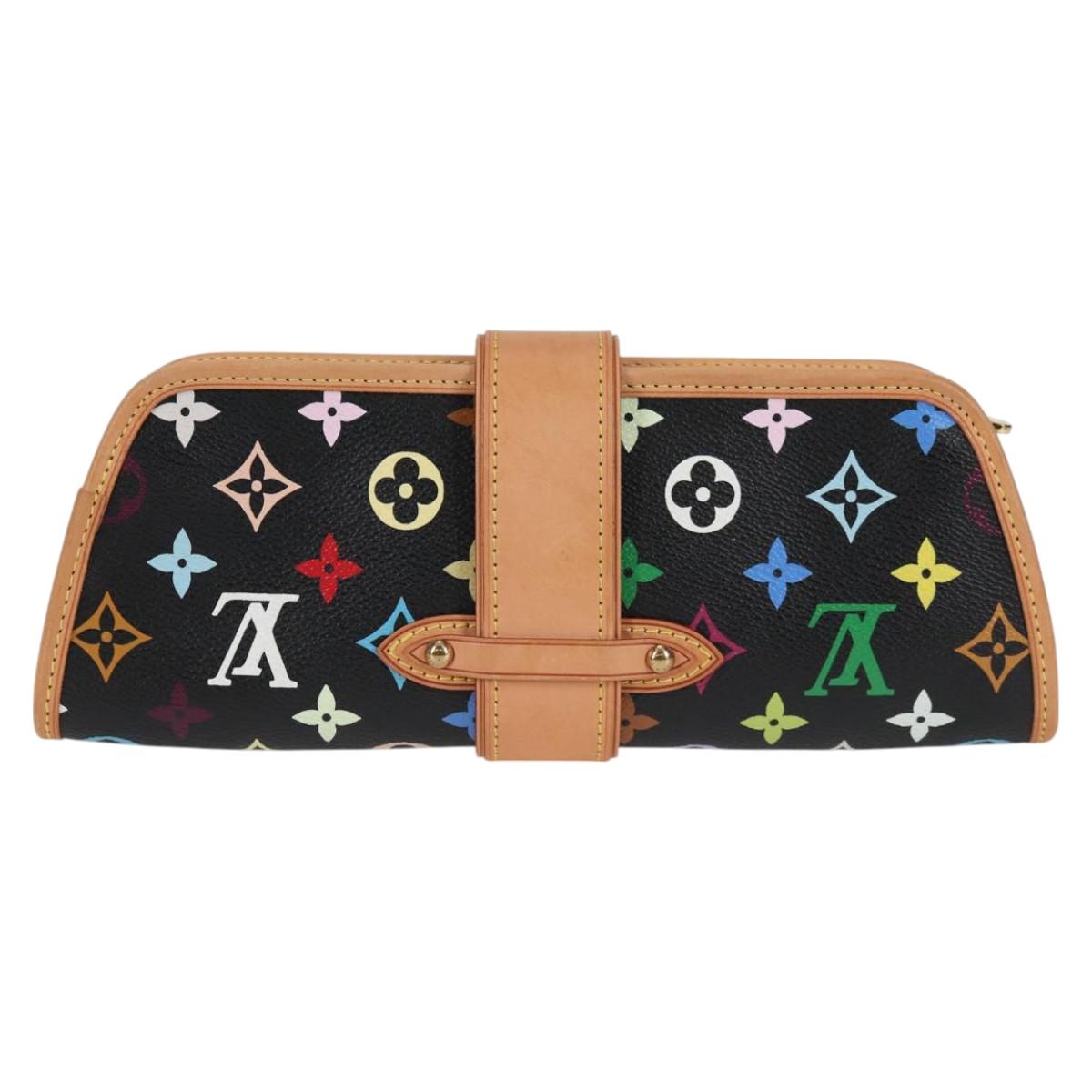 LOUIS VUITTON Monogram Multicolor Shirley Shoulder Bag Black M40050 Auth 121182SAV