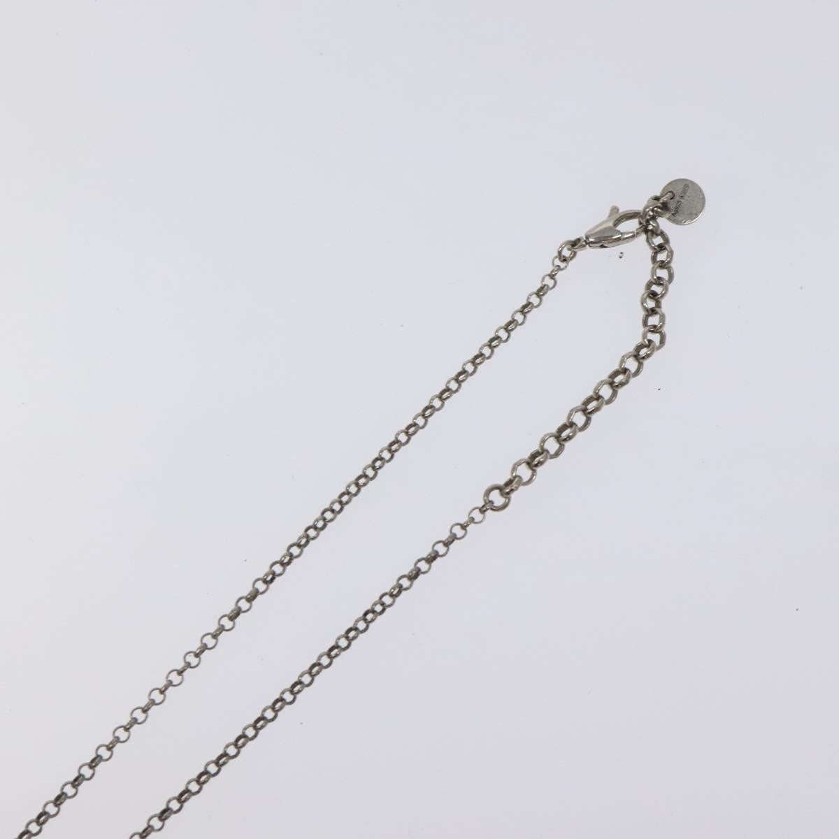 GUCCI Necklace metal Silver Auth 121186