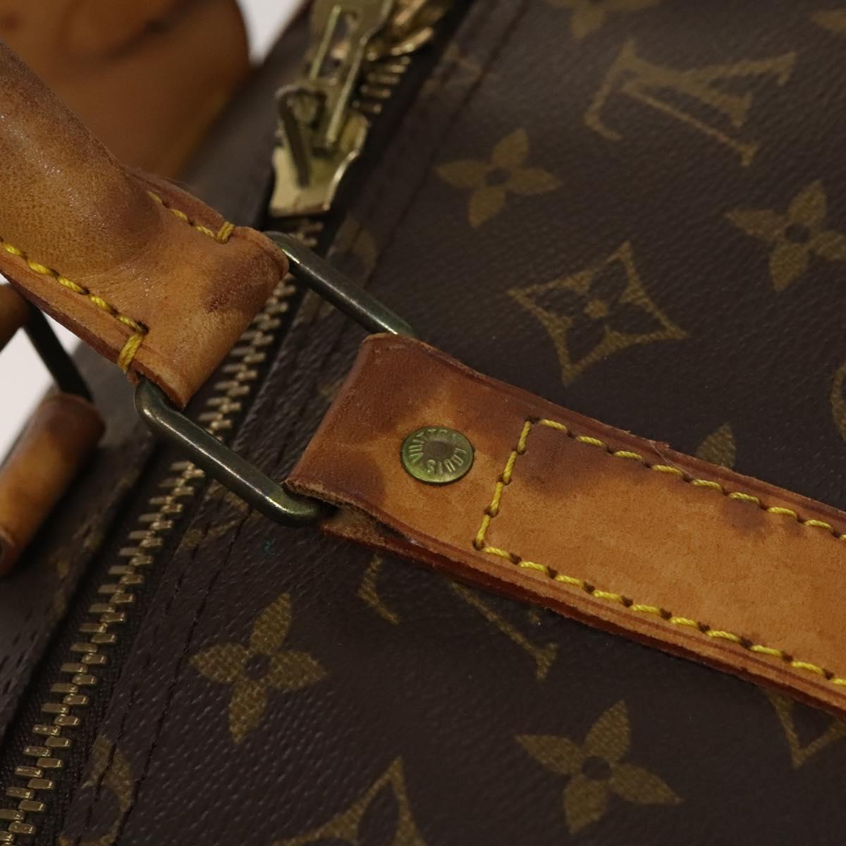 LOUIS VUITTON Monogram Keepall 55 Boston Bag M41424 LV Auth 121191