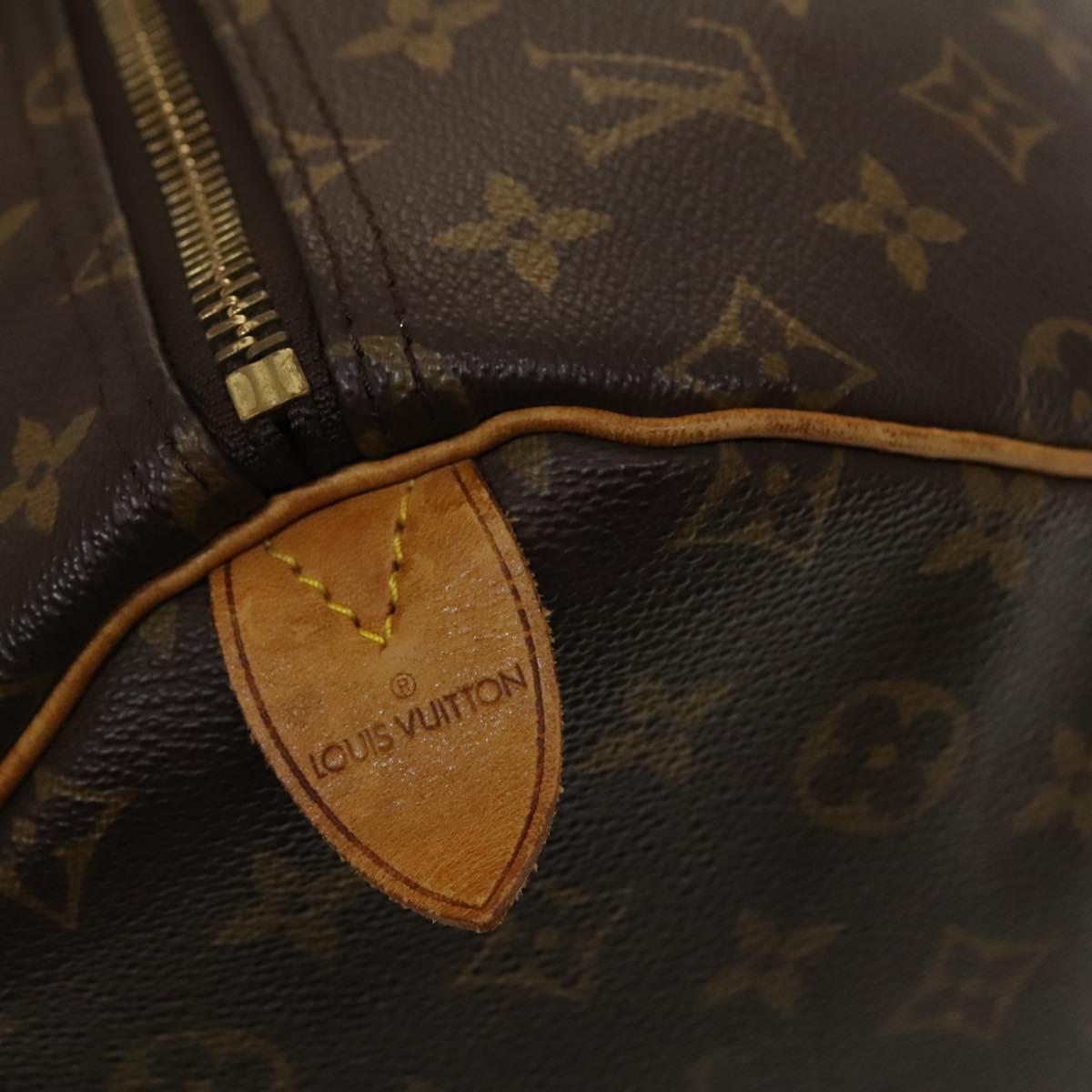 LOUIS VUITTON Monogram Keepall 55 Boston Bag M41424 LV Auth 121191