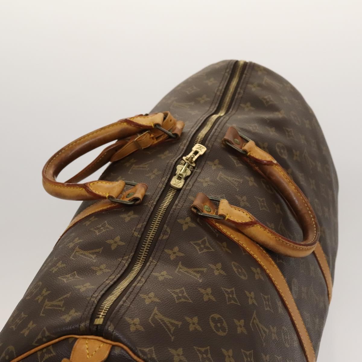 LOUIS VUITTON Monogram Keepall 55 Boston Bag M41424 LV Auth 121191