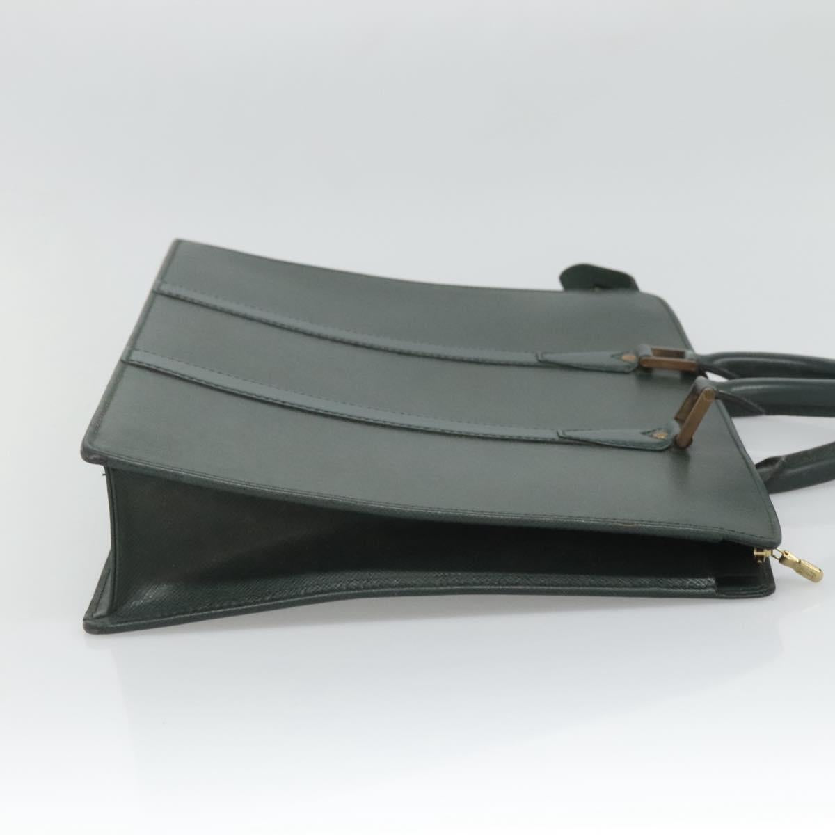 LOUIS VUITTON Taiga Porte Documents Rozan Bag Ardoise M30052 LV Auth 121200