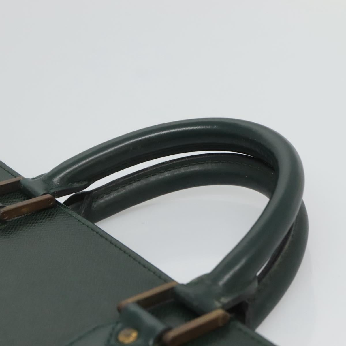 LOUIS VUITTON Taiga Porte Documents Rozan Bag Ardoise M30052 LV Auth 121200