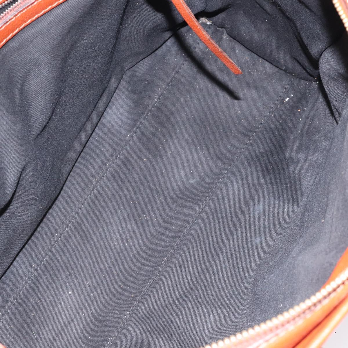 Chloe Tote Bag Leather Brown Auth 121219