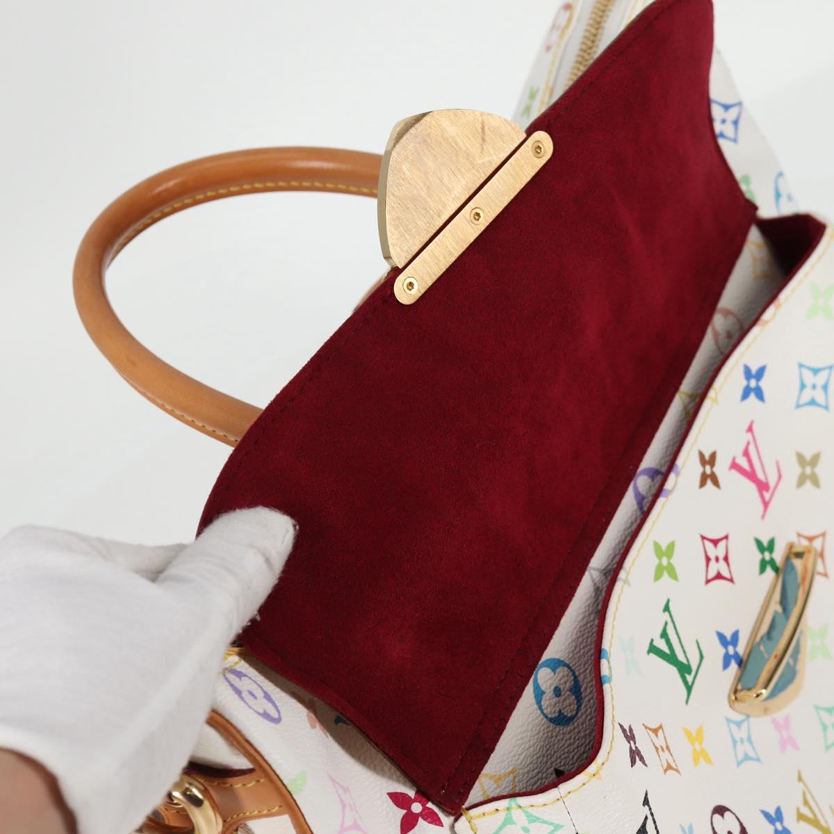 LOUIS VUITTON Monogram Multicolor Rita Bag 2way White M40125 LV Auth 121279V