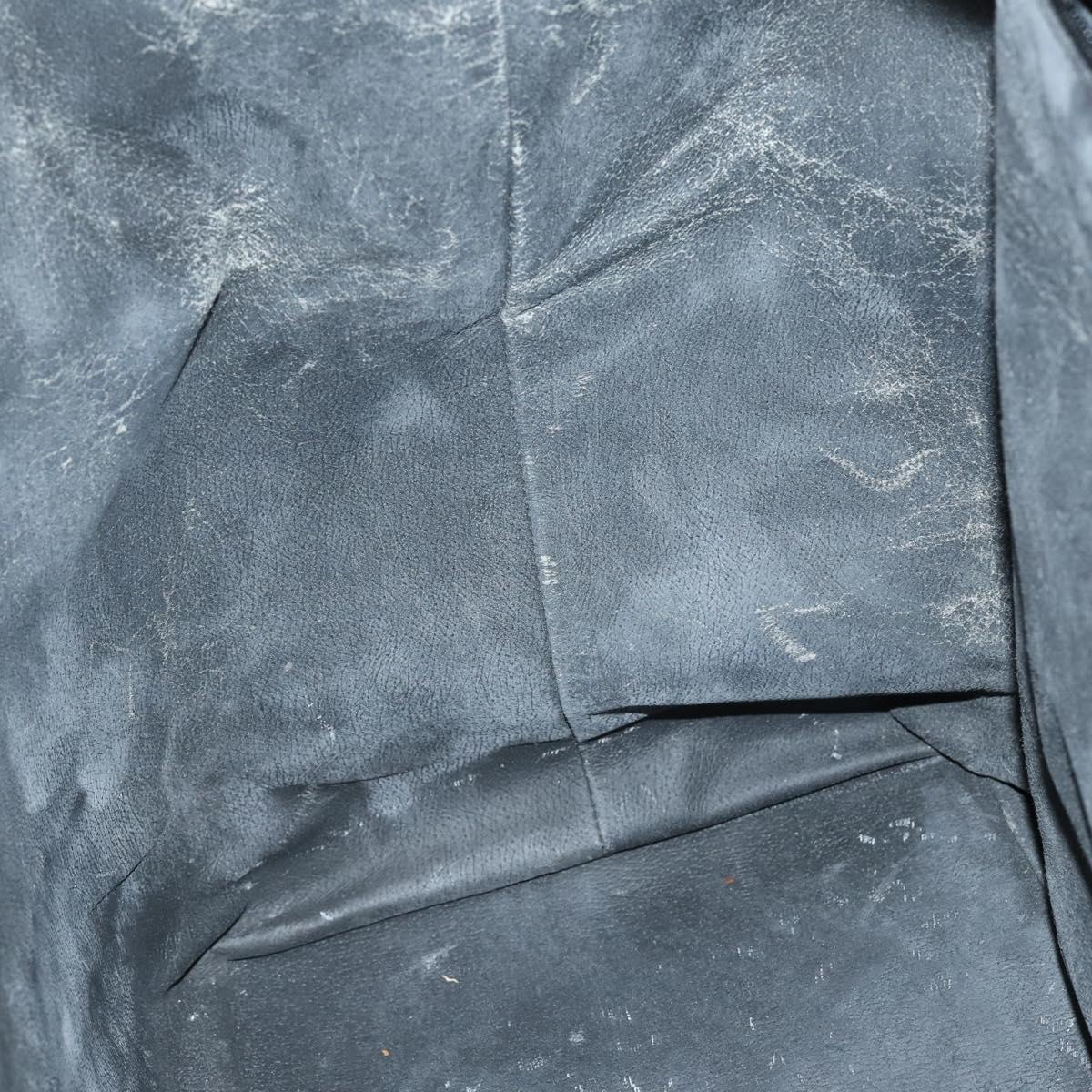 GUCCI GG Canvas Boston Bag Black Gold Auth 121312