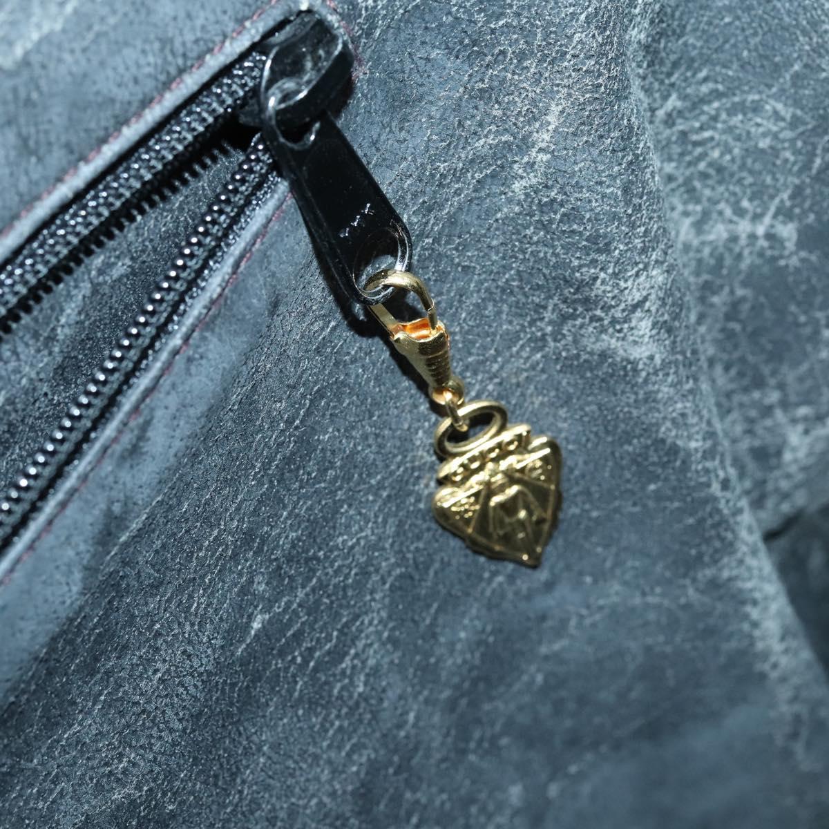 GUCCI GG Canvas Boston Bag Black Gold Auth 121312