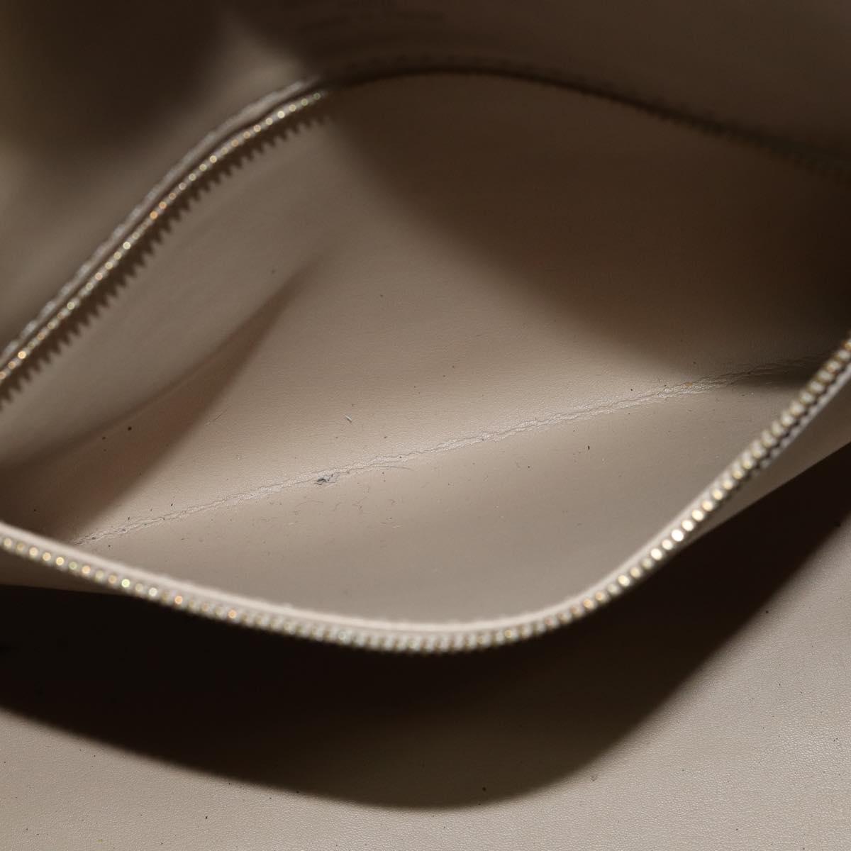 LOUIS VUITTON Monogram Vernis Mercer Boston Bag Beige M91000 LV Auth 121313