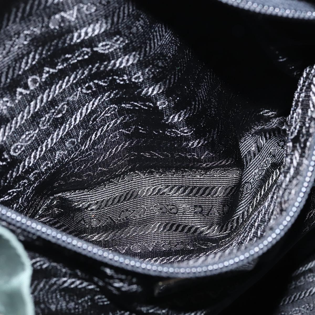 PRADA Backpack Nylon Khaki Silver Auth 121319