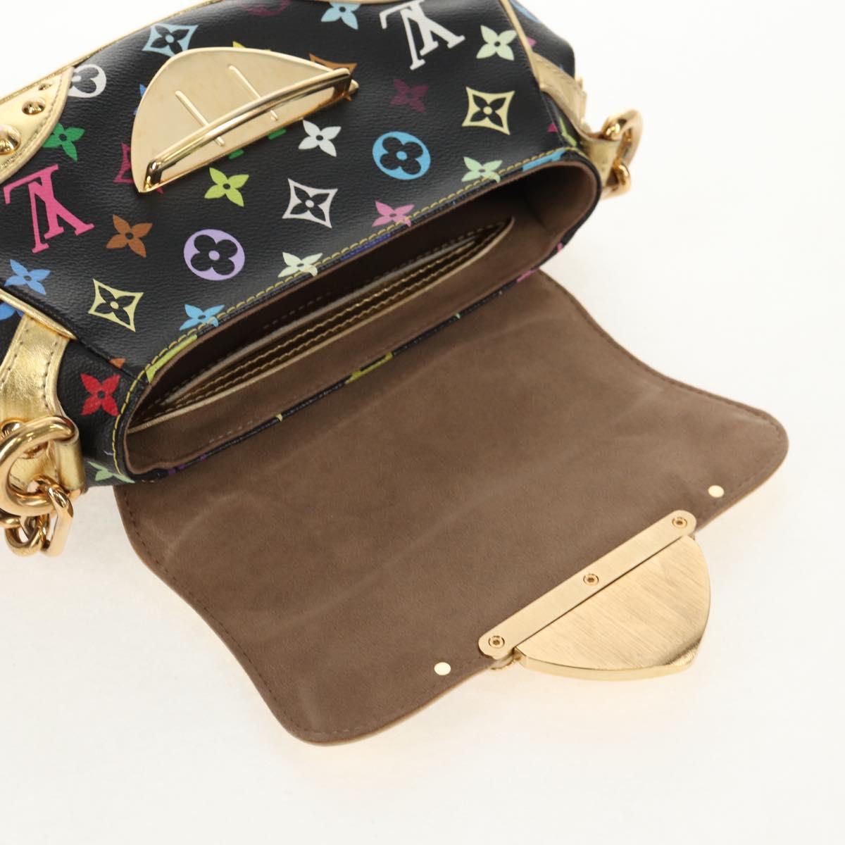 LOUIS VUITTON Monogram Multicolor Marilyn Shoulder Bag Black M40207 Auth 121326SAM