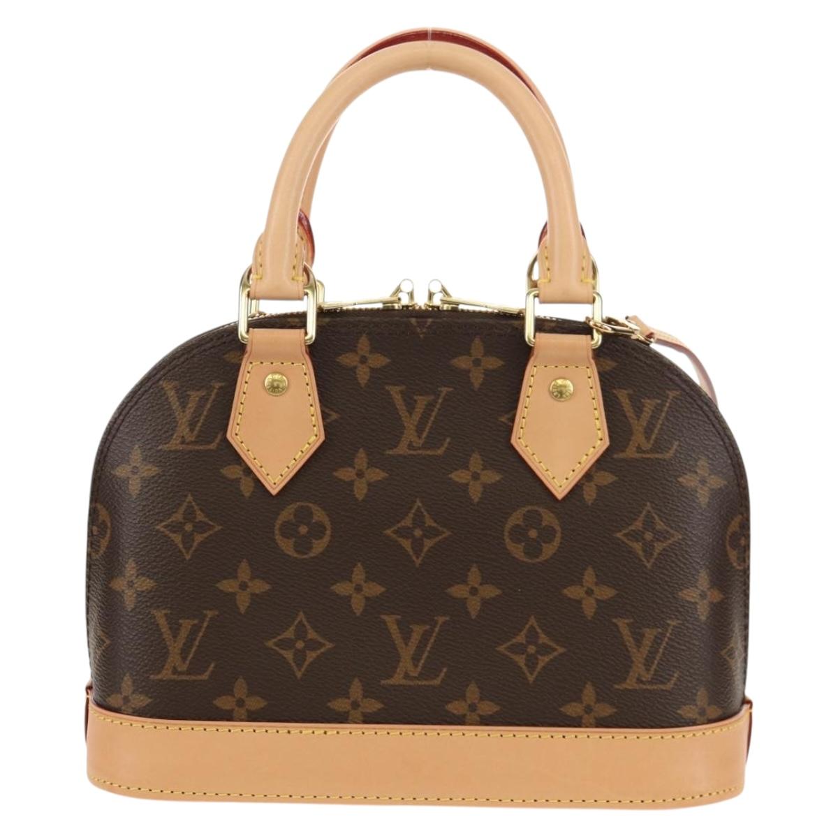 LOUIS VUITTON Monogram Alma BB Hand Bag 2way M53152 LV Auth 121327M