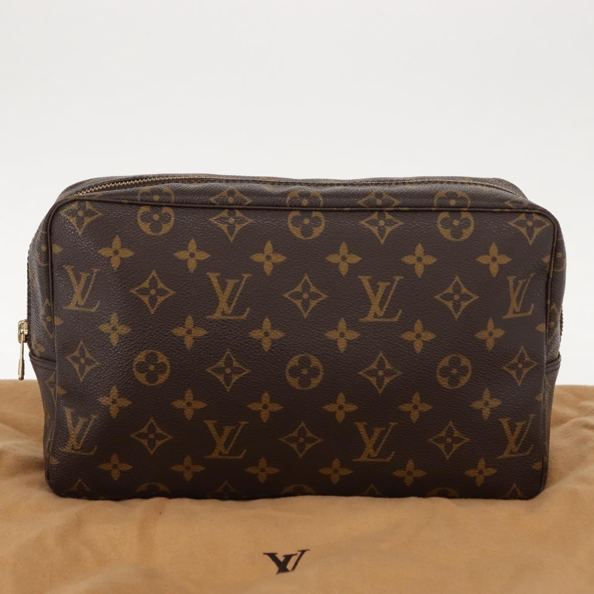 LOUIS VUITTON Monogram Trousse Toilette 28 Clutch Bag M47522 LV Auth 121351