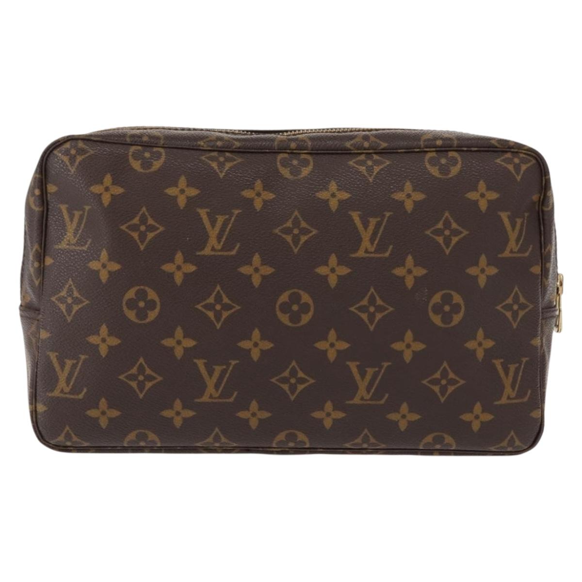 LOUIS VUITTON Monogram Trousse Toilette 28 Clutch Bag M47522 LV Auth 121351