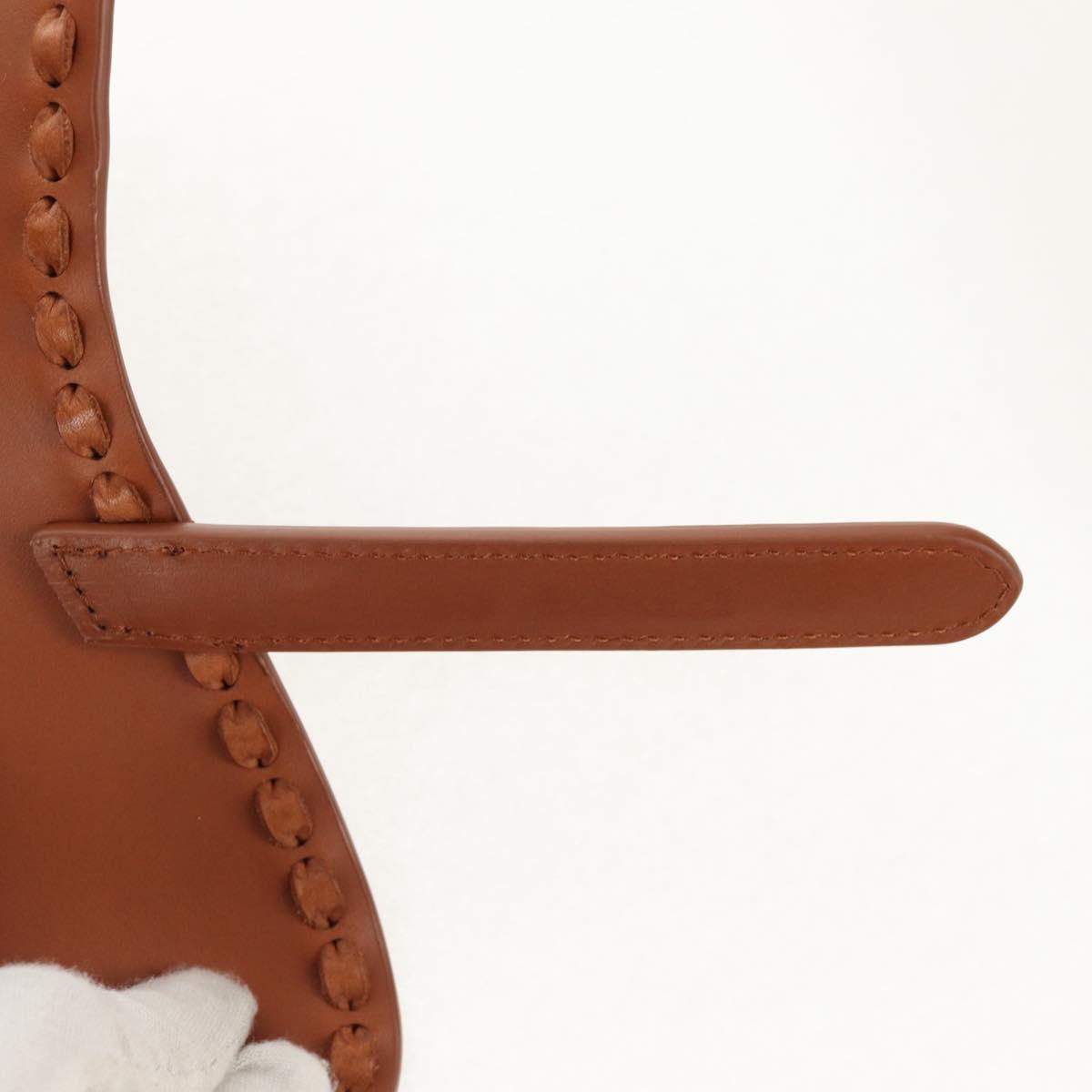 Christian Dior Saddle bag Shoulder Bag Leather Beige Auth 121361M