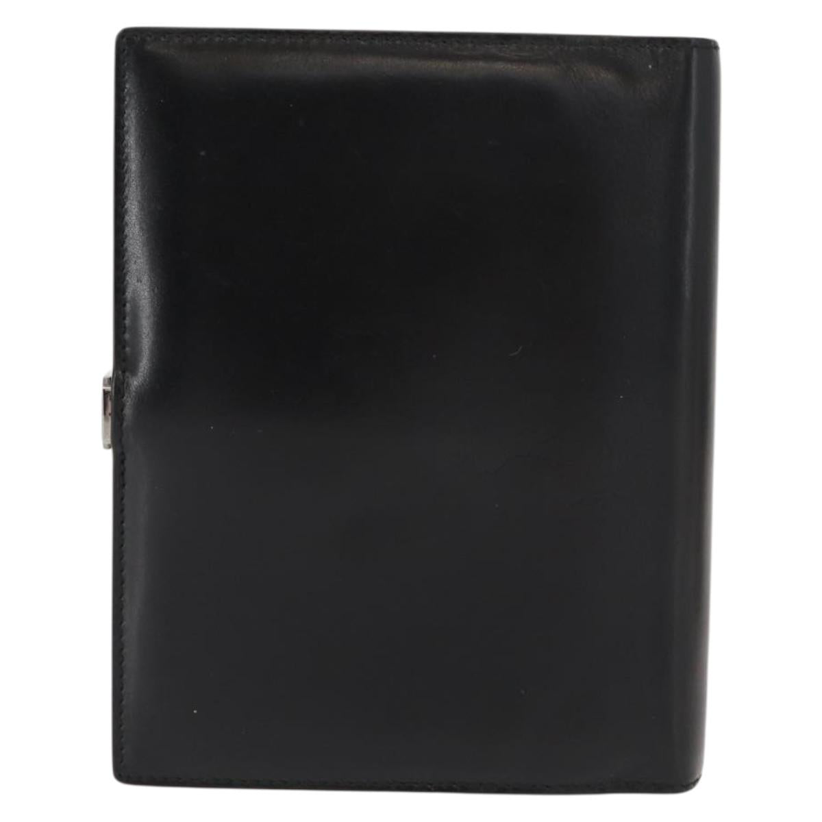 GUCCI Day Planner Cover Leather Black 031 2149 1015 Auth 121374